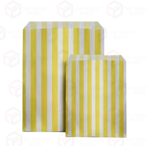 Large candy stripe paper bags