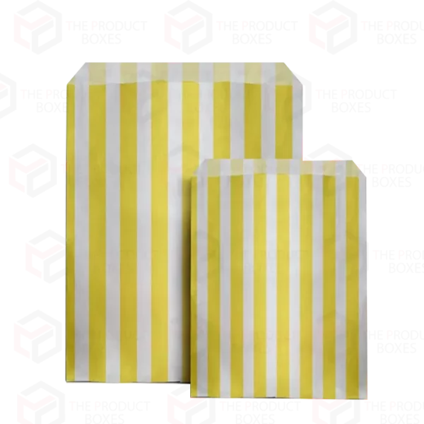 Large candy stripe paper bags