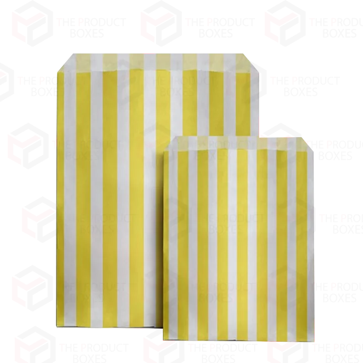 Large candy stripe paper bags