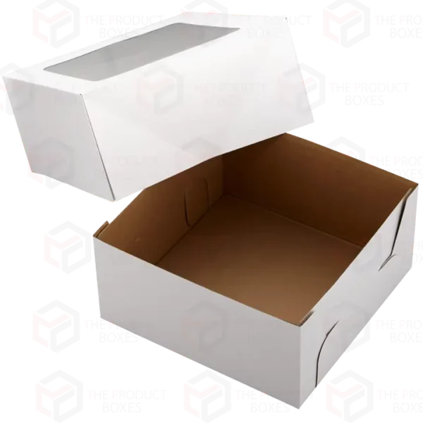 2 pice 10 inch cake boxes with window