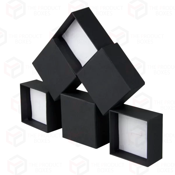 Black jewellery boxes with foam insert