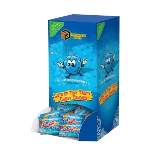 blue candy boxes