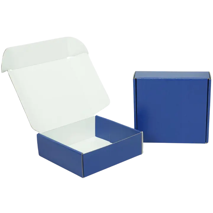 blue mailer boxes