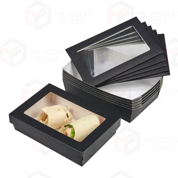 cardboard food packaging boxes with window