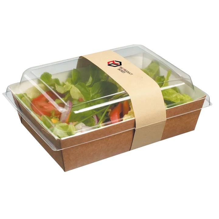 clear lid boxes with kraft base