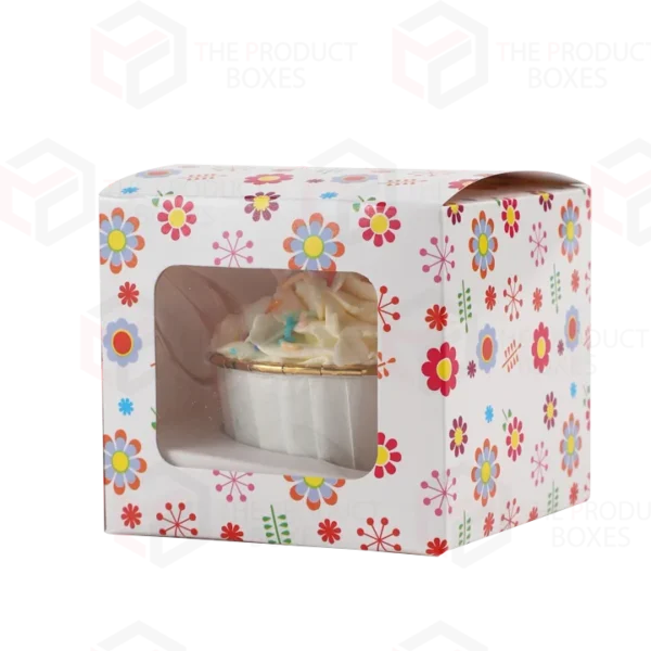 floral print product packaging boxes with window