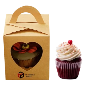 kraft brown cupcake boxes