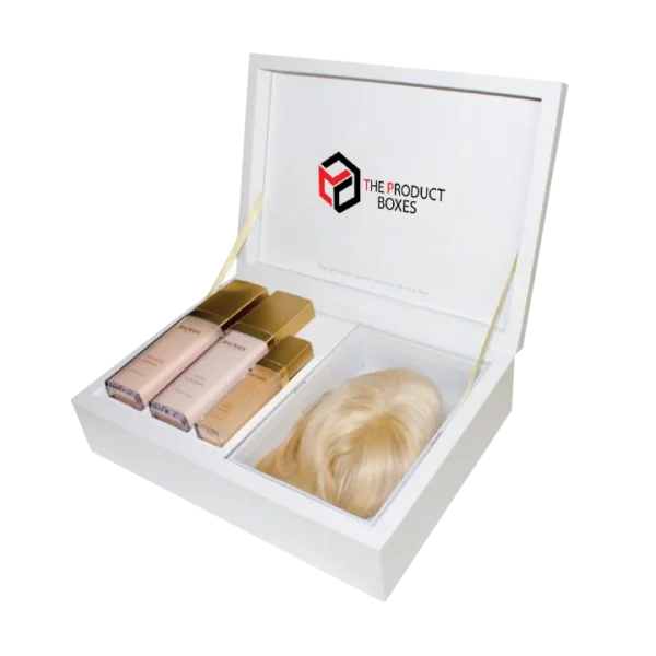 luxury rigid hair cosmetic packaging boxes