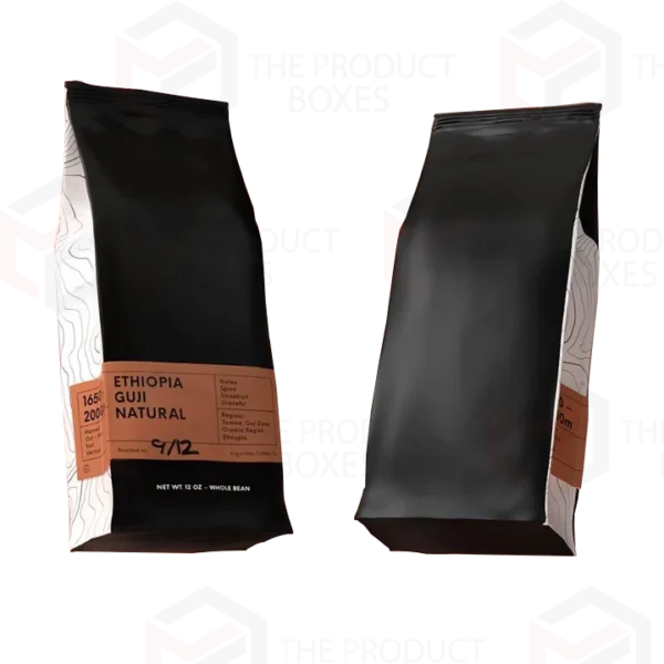 black kraft coffee bags uk