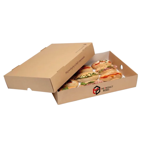 cardboard sandwich platter boxes with lids