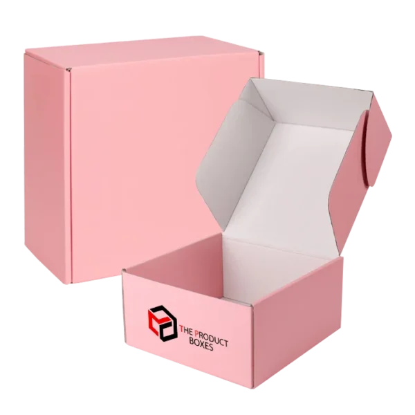 pink cardboard shipping boxes wholesale