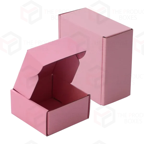 pink parcel shipping boxes