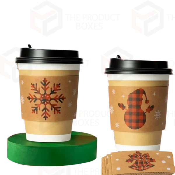 custom printed coffee cup sleeves