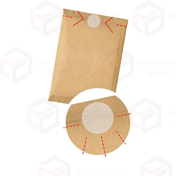 envelope sealing round clear stickers