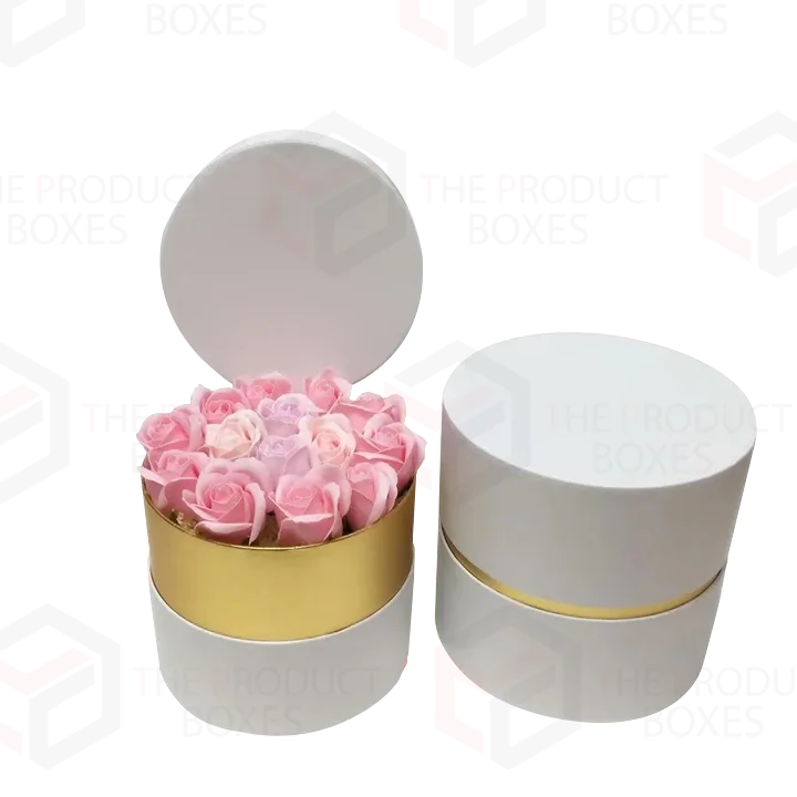 round boxes for flowers