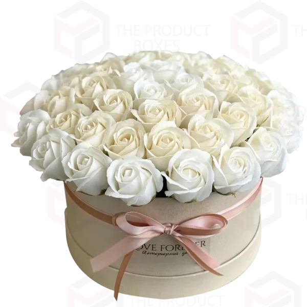 round flower gift boxes uk