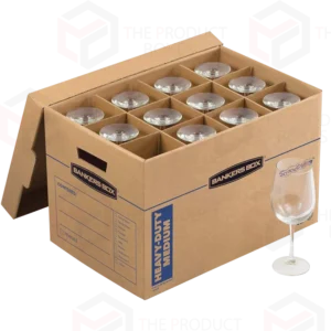 cardboard boxes with dividers for glasses