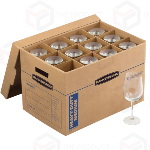 cardboard boxes with dividers for glasses