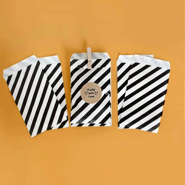 dual stripe carrier bags wholesale