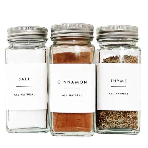 Blank Spice Jar Labels