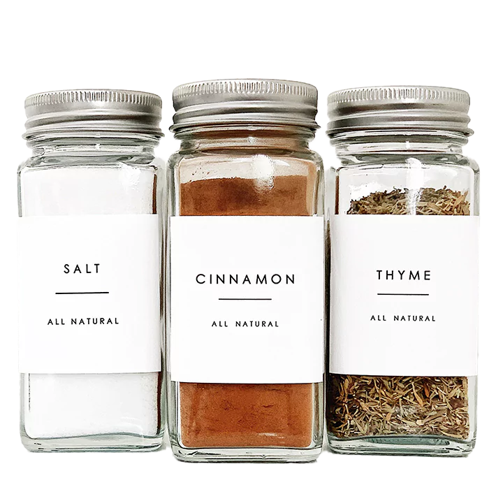 Blank Spice Jar Labels