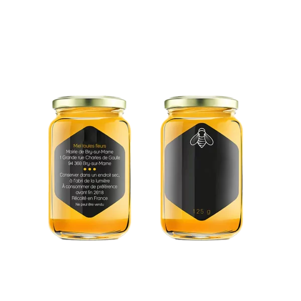 honey jar labels with logo