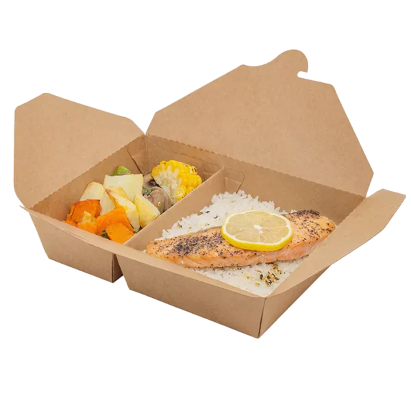 paper meal box with divider