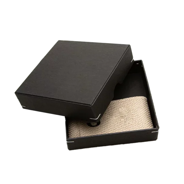 plain black product boxes