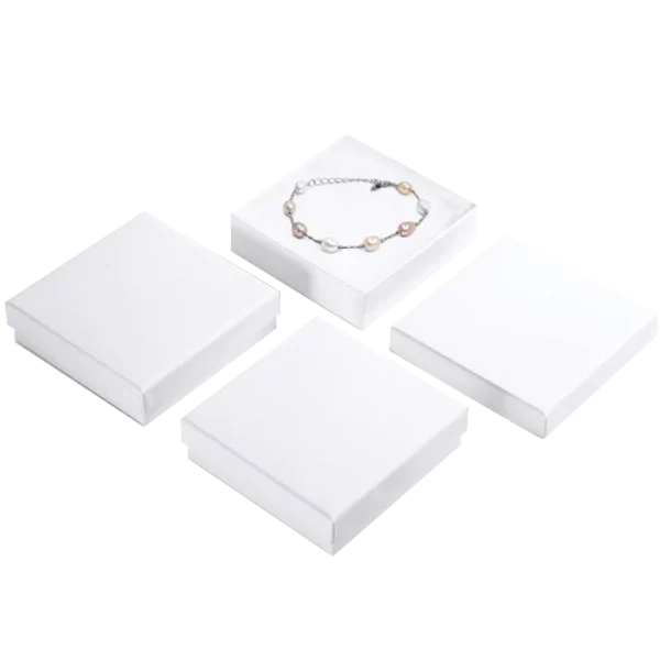 white paper boxes