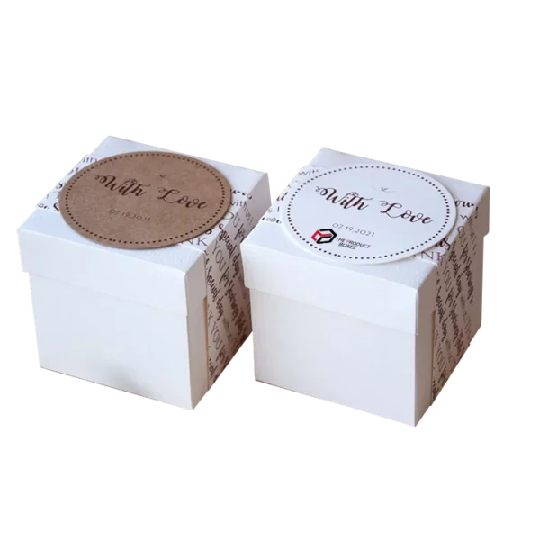 White Square Favour Boxes