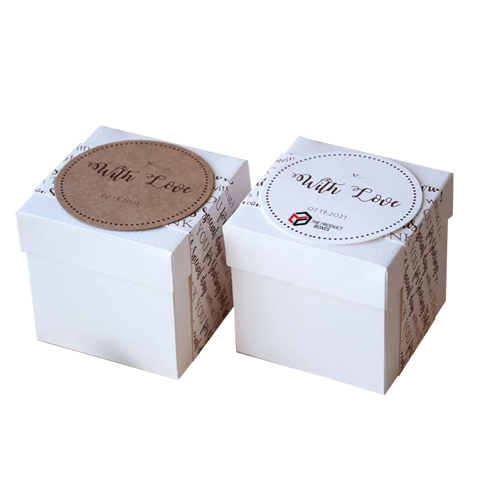 White Square Favour Boxes