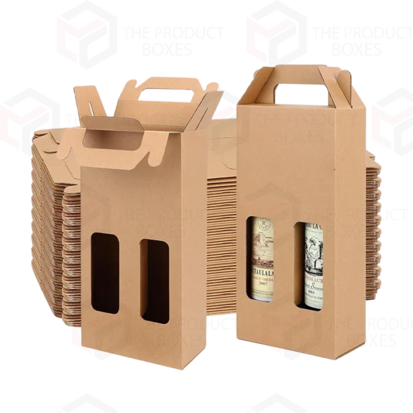 bottle carrier packaging with handle