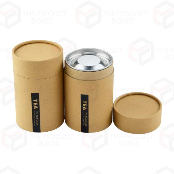 tea packaging tube with lids