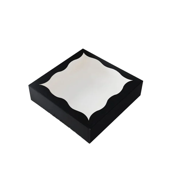 black pie boxes