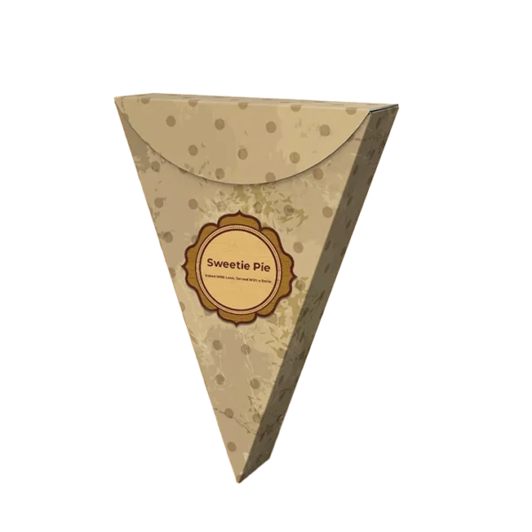 logo printed pie slice boxes