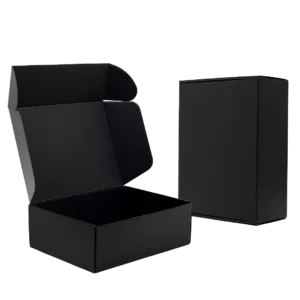 Black Corrugated Mailer Boxes