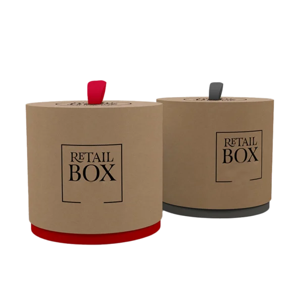 Round shape Corrugated Boxes with logo