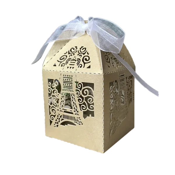 custom brown favour boxes