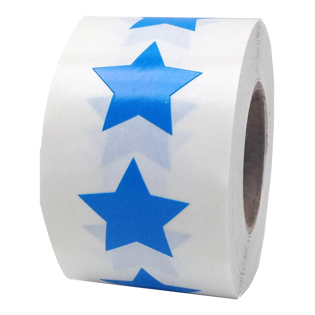 die cut star stickers