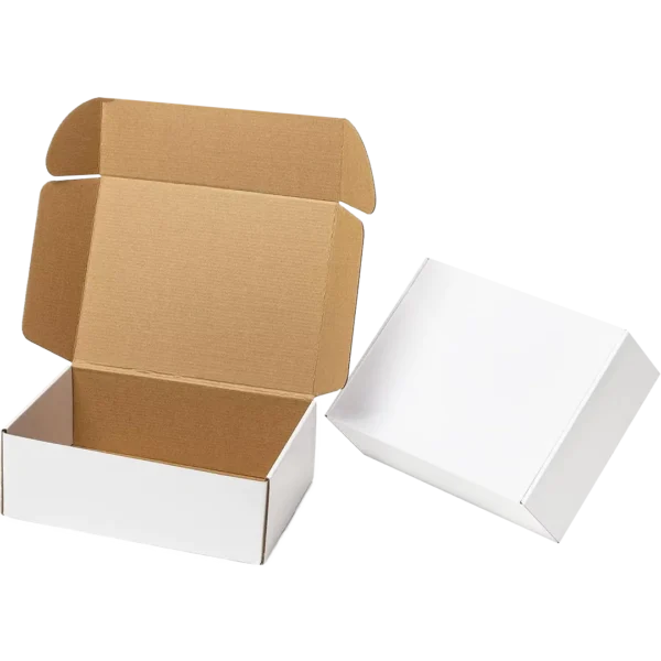 white corrugated boxes uk
