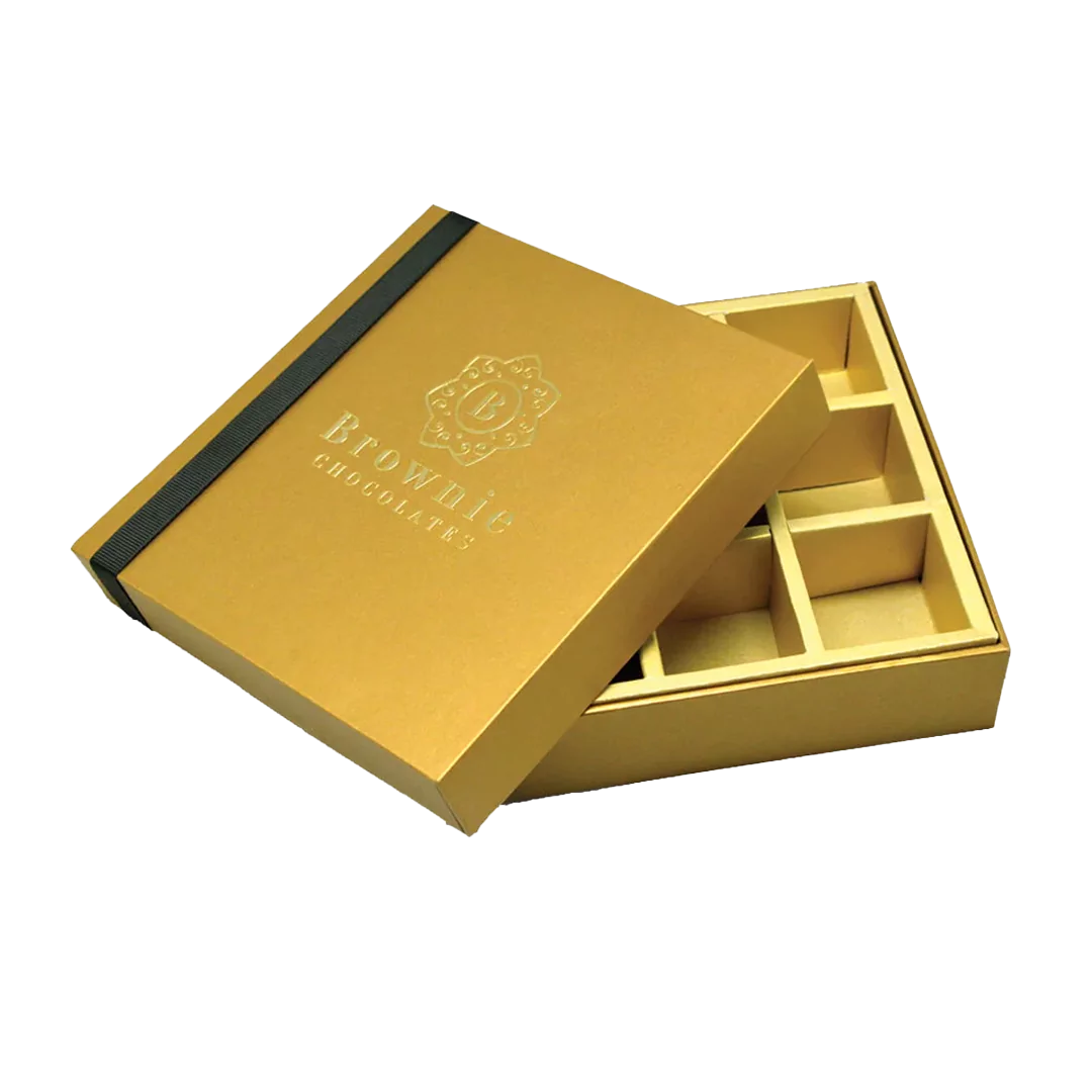 empty boxes with inserts