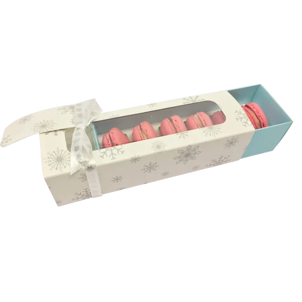 macaron gift boxes with clear lid