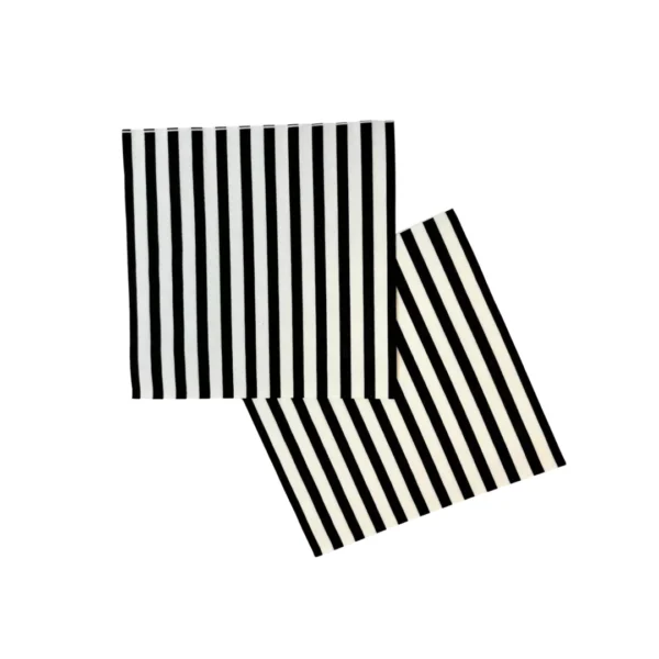 Black and White Striped Tissue Paper