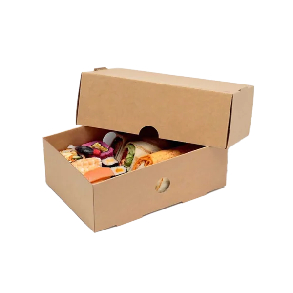 Japanese cardboard food boxes with lids