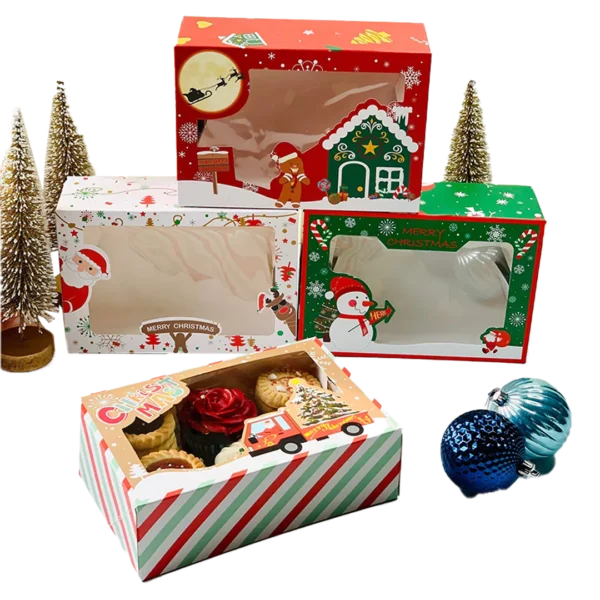 christmas bakery product boxes wholesale