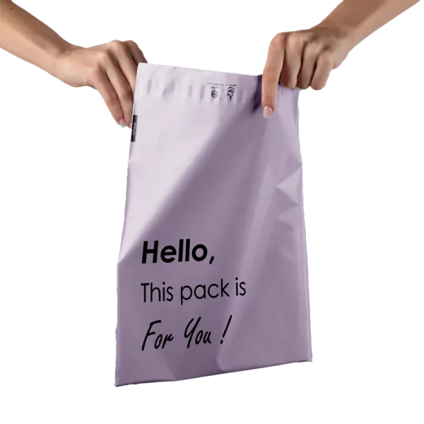 custom poly mailers for clothing brand