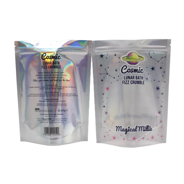 Holographic Large Mylar Foil Ziplock Food Storage Bags