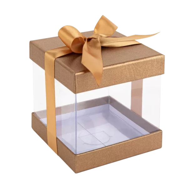 clear gift boxes with lids