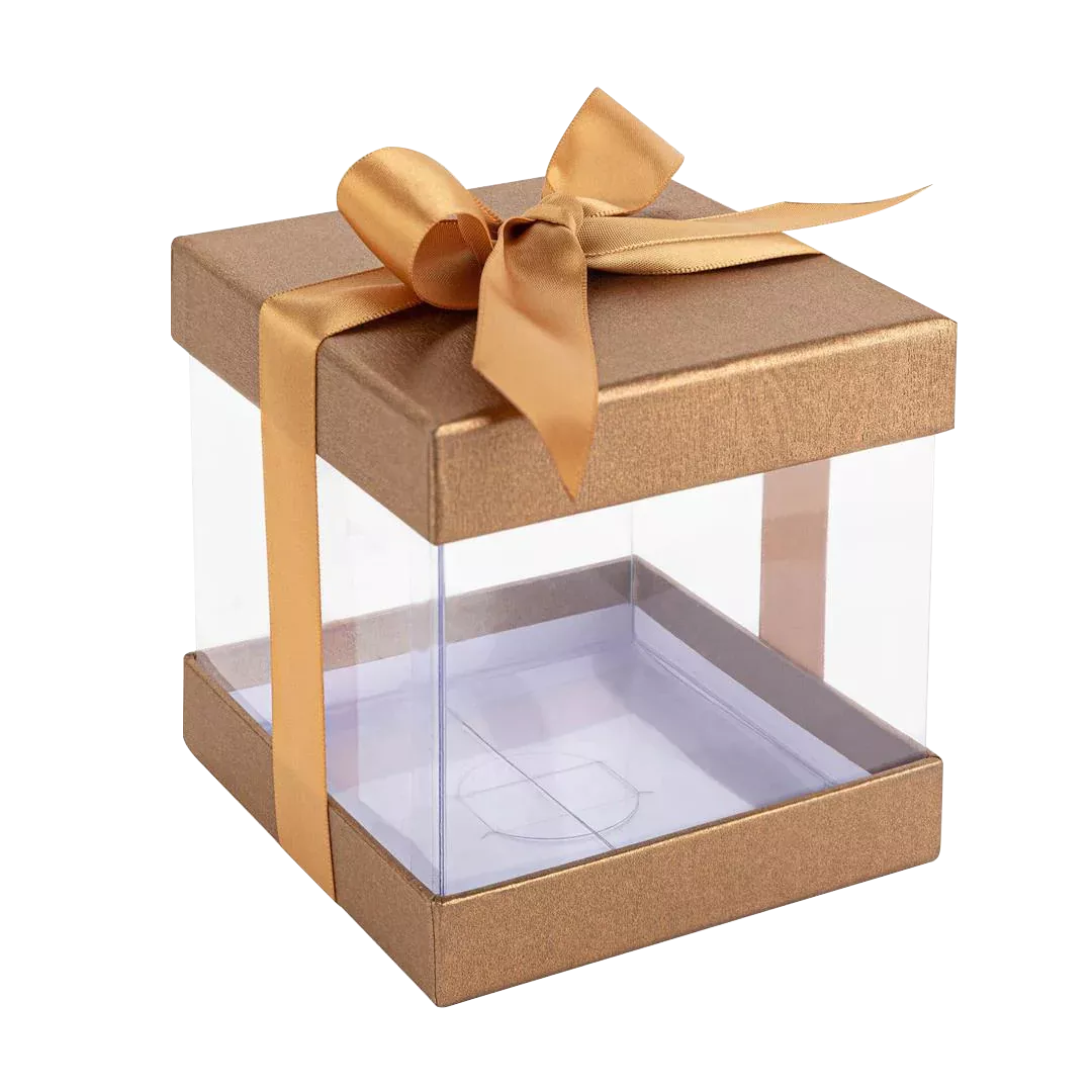 clear gift boxes with lids