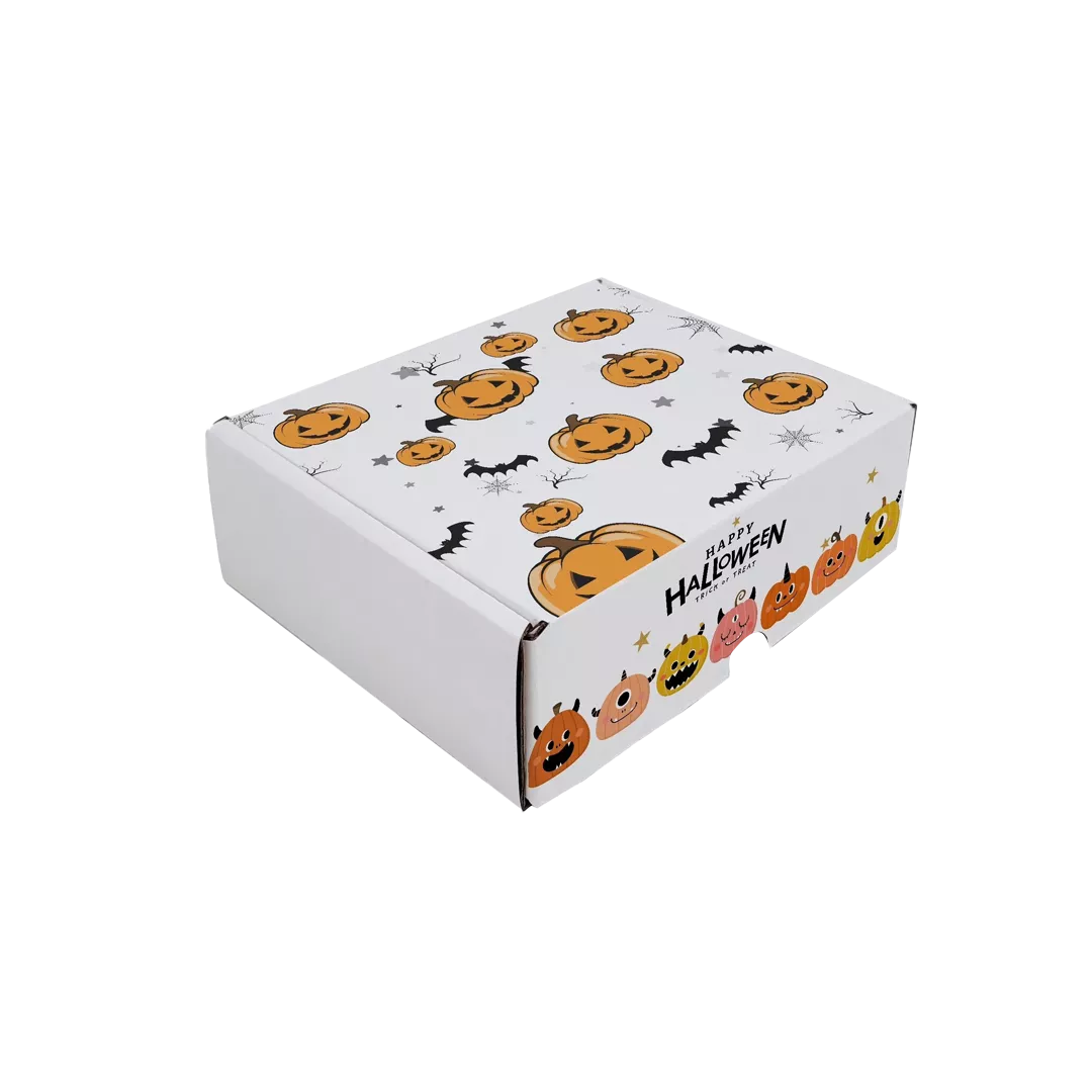 halloween themed shipping boxes